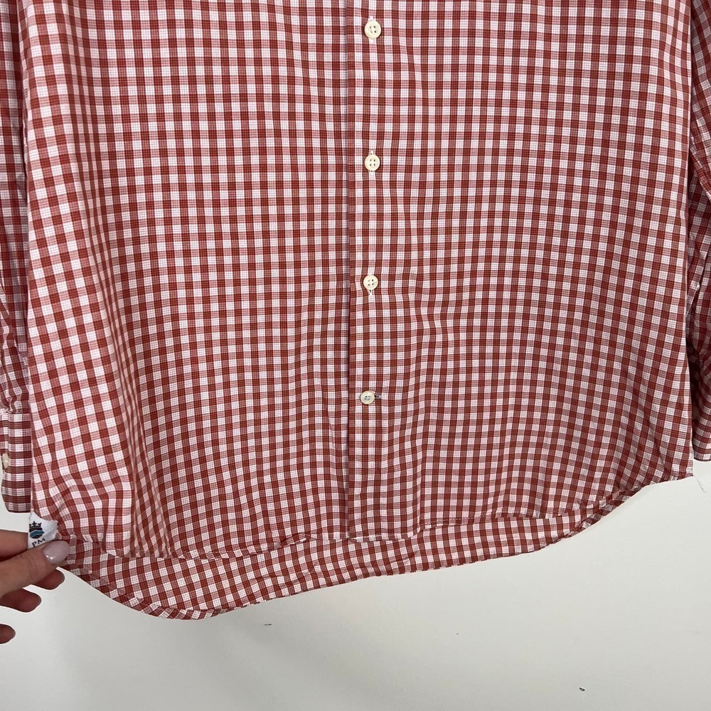 Peter Millar Checkered Gingham Button Front Butto… - image 3